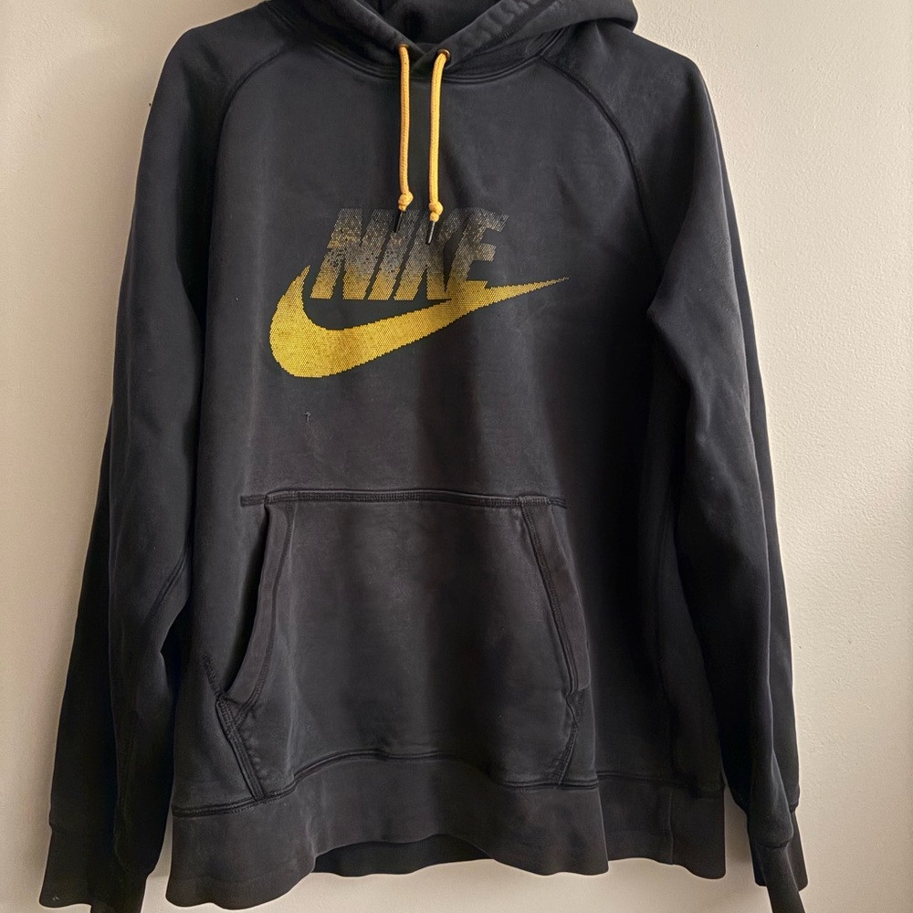 Nike Men's Black Vintage Heavyweight Hoodie